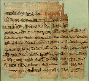 Beretning om slaget ved Kadesj, givet til Syrien af Ramses II, New Kingdom, ca. 1285 f.Kr. (papyrus)